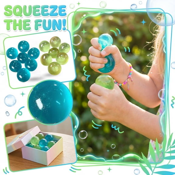 Sea Blue Ball Taba Squeeze Stress Ball Stress Relieving Squeeze Fidget Toys for Anxiety Relaxatio Perfect Desk Accessory for Adults