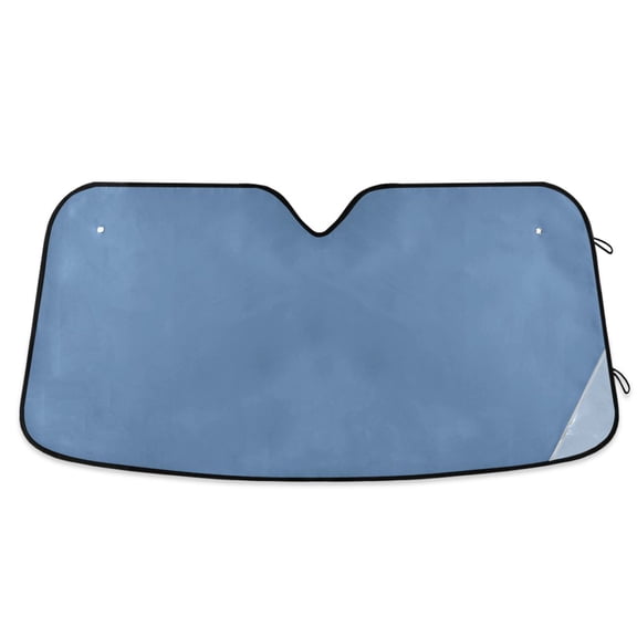 Sea Blue Car Windshield Sun Shade Foldable Car Front Window Visor Heat and UV Protection 53x23.5