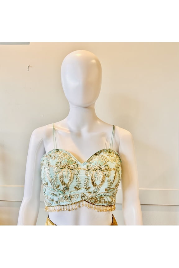 Sea Blue Ready Made Blouse