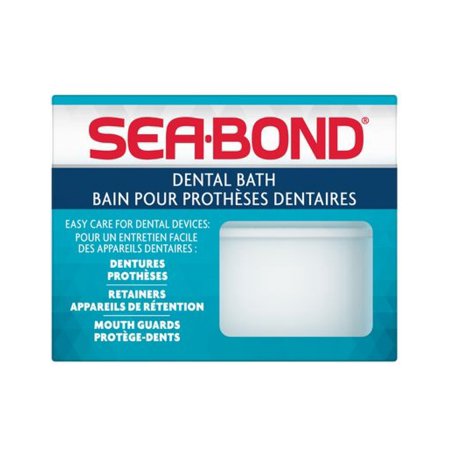 Sea Bond Dental Bath, Works with Dentures, Retainers, Mouth Guards and More