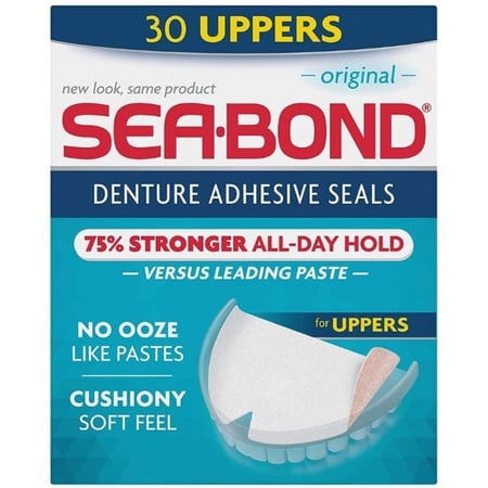 SEA-BOND Denture Adhesive Seals Uppers Original, 30 Each