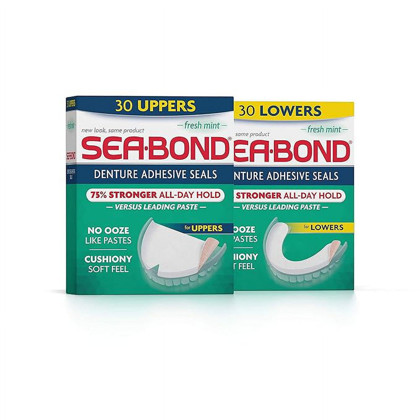 Sea Bond Secure Denture Adhesive Seals Multipack, Zinc Free, All Day