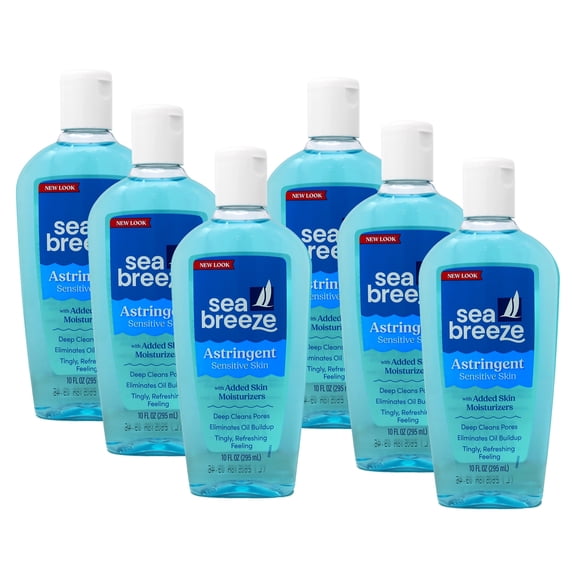 Sea Breeze Actives Sensitive Skin Astringent (Pack of 6)