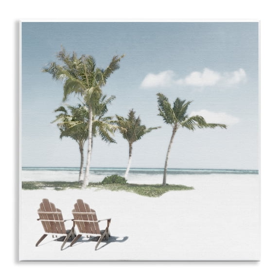 Stupell Industries Sea Breeze Beach Scene Wall Plaque Art, design by Noah Bay, 12 x 12