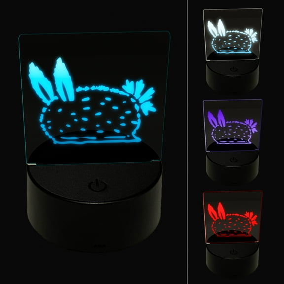 Sea Bunny Nudibranch LED Night Light Sign 3D Illusion Desk Nightstand Lamp