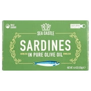 Sea Castle Sardines in Olive Oil, 4.375 oz, Kosher