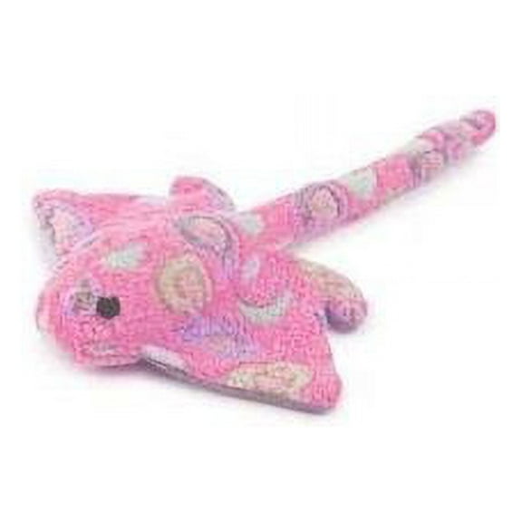 Sea Charmers Dog Toys Ocean Creature Squeak Toy Seahorse Fish Stingray Sets Too (Pink Stingray)
