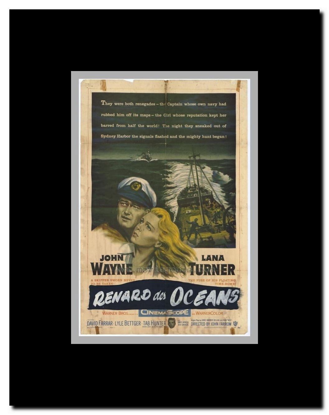 Sea Chase Framed Movie Poster
