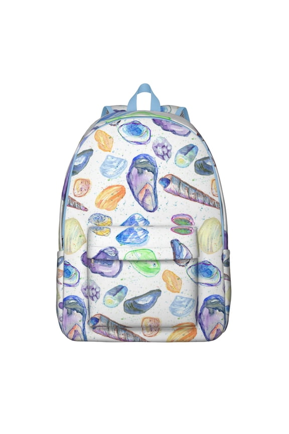 Sea Coral Fish Nautical Travel Backpack – Lightweight Student Backpack with Tropical Marine Life Design, Comfortable Carrying, Anti-theft Features for Daily Use and Short Trips