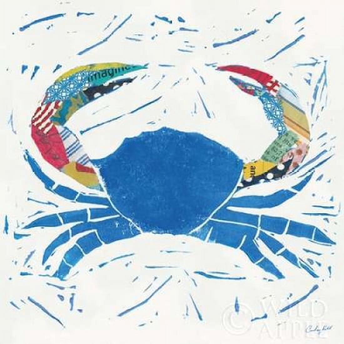 Sea Creature Crab Color Canvas Art - Courtney Prahl (24 x 24)