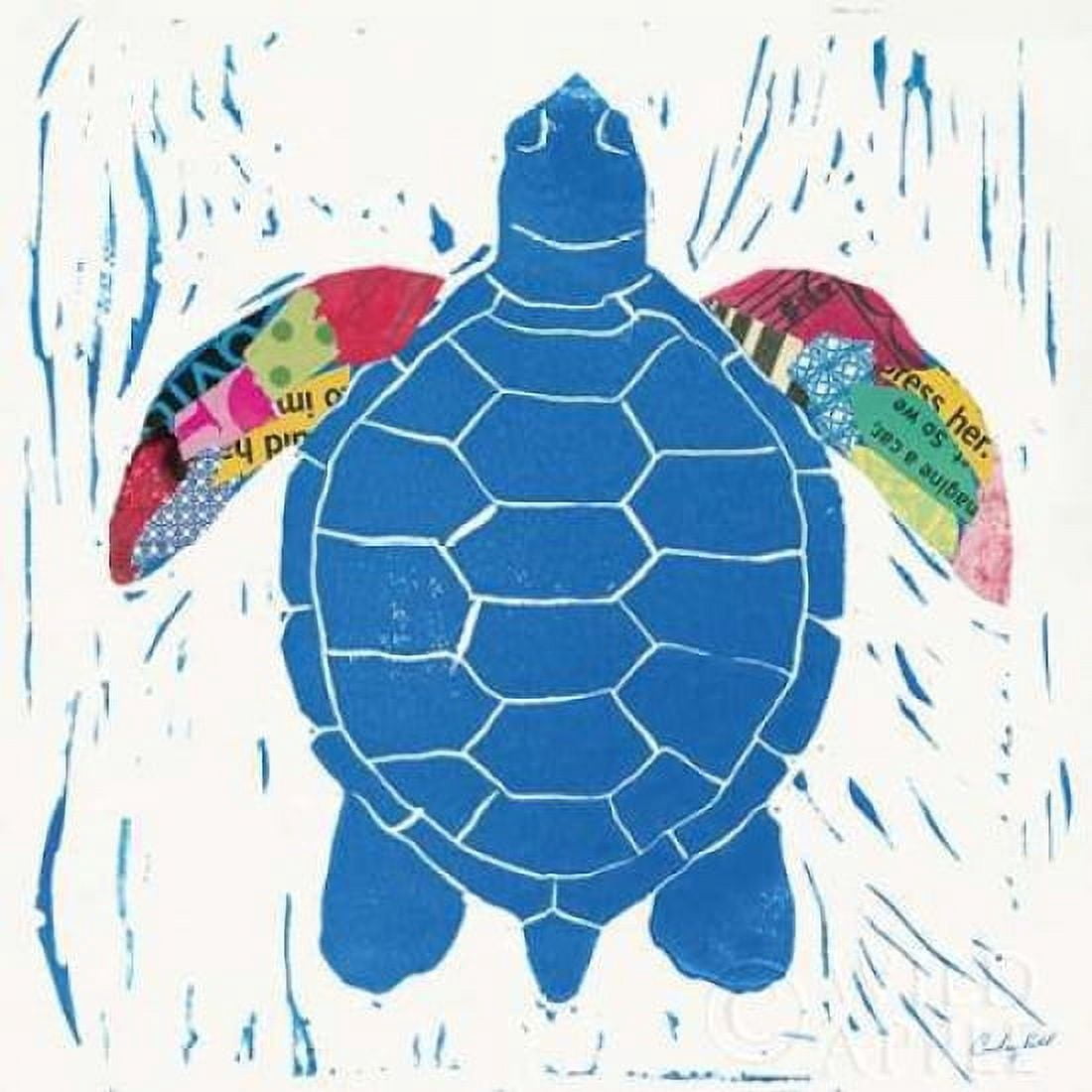 Sea Creature Turtle Color Canvas Art - Courtney Prahl (24 x 24)