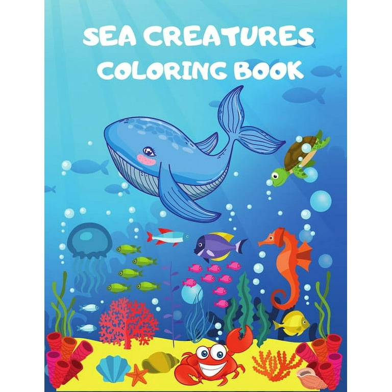 ArtCreativity Sea Life Coloring Books for Kids, Set of 12, 5 x 7