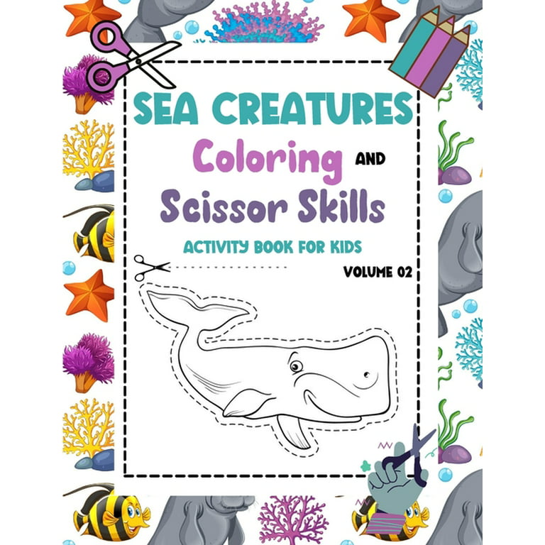 Ocean Scissor Skills Activity for Preschoolers