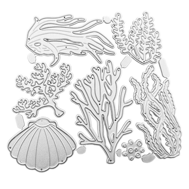 Sea Creatures Metal Cutting Dies Cut Stencils for Embossing Card Making