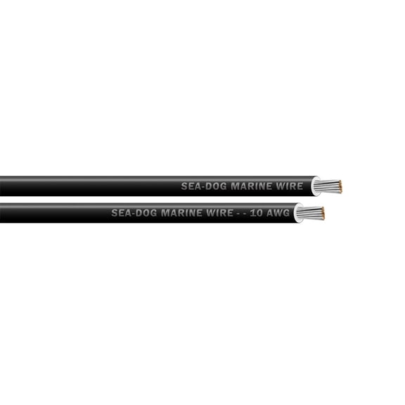 Sea-Dog 10 AWG Black Primary Wire - 100'
