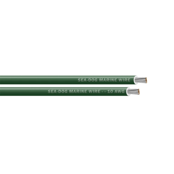 Sea-Dog 10 AWG Green Primary Wire - 100'