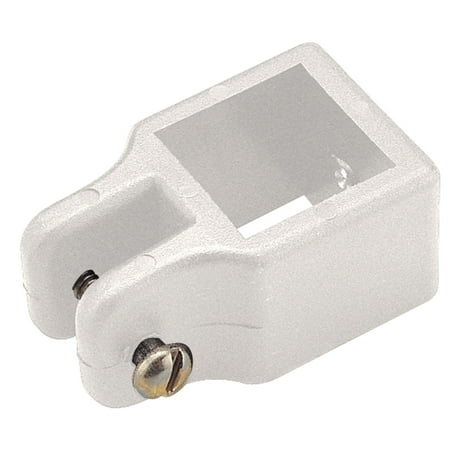 Sea-Dog 273561-1 Nylon Square Tube Top Slide, White - 1"
