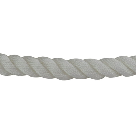 Sea-Dog 301106008WH-1 Twisted Nylon Fender Line - 3/6" x 8', White