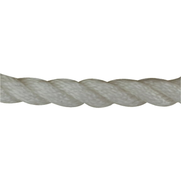 Sea-Dog 301112150WH-1 Twisted Nylon Anchor Line with Thimble - 1/2" x 150', White
