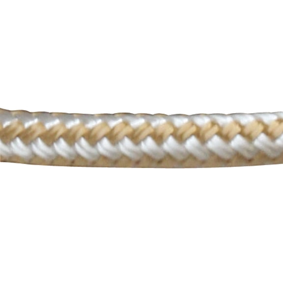 Sea-Dog 302110010G/W-1 Double Braided Nylon Dock Line - 3/8" x 10', Gold/White