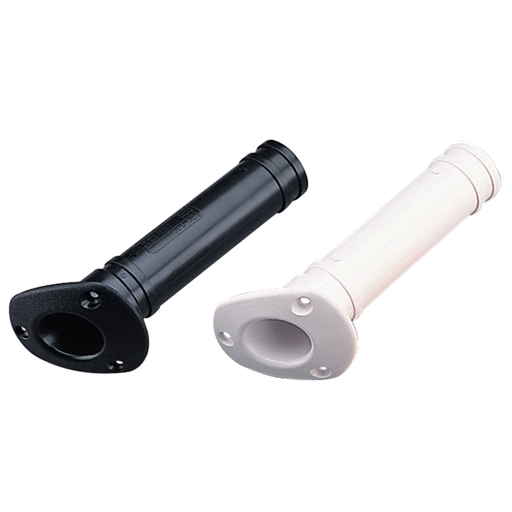 Sea-Dog Flush-Mount Rod Holder – 30° Angle 316 Stainless Steel With PVC Cap & PE Liner For Marine Fishing