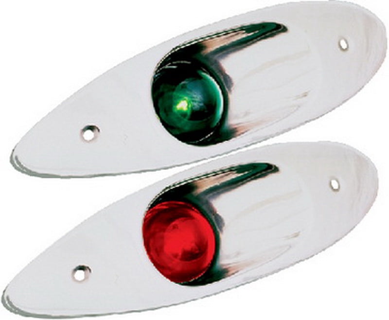 Sea-Dog 400180 Flush Mount Port & Starboard Side Lights, Stainless, 1 ...