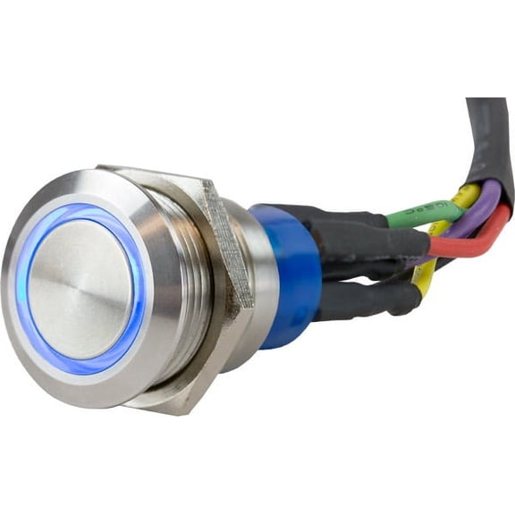 Sea-Dog LED Push Button On/Off Switch - Formed 304 Stainless Steel