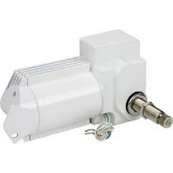 Sea-Dog 412231W-3 SeaDog Powder Coated Aluminum & Stainless Waterproof Heavy Duty 12V Wiper Motor White Finish