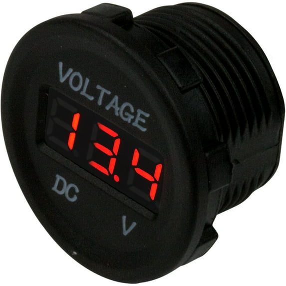 Sea-Dog 421615-1 Digital Volt Meter - Round