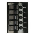 thumbnail image 1 of Sea-Dog 425110-1 Wave Rocker Switch Panel with 5 Illuminating Switches and Fuse, 1 of 4