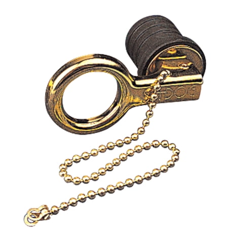 Sea-Dog 520071-1 Snap-Handle Drain Plug - Aluminum, Safety Chain