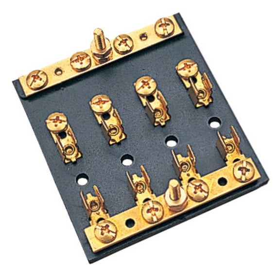 Sea Dog Bakelite Fuse/Terminal Block, 6 Terminals