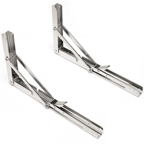 Sea-Dog Boat Table Support Bracket 221350 | 12 Inch Stainless (Pair)