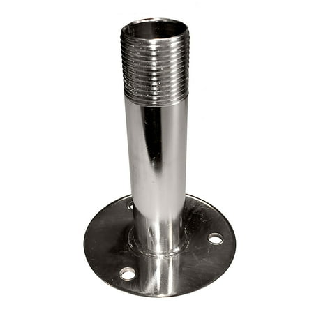 Sea-Dog Fixed Antenna Base 4-1/4" Size w/1"-14 Thread Formed 304 Stainless Steel | Bundle of 2