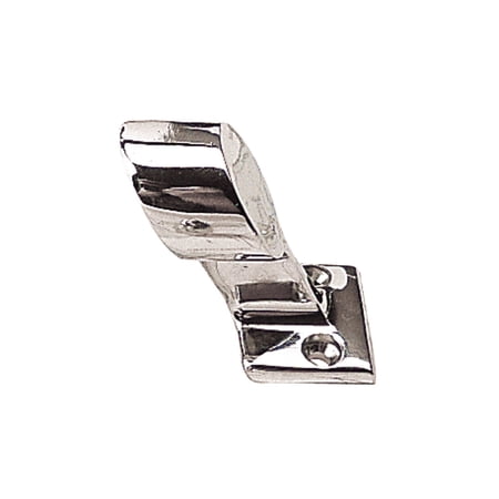 Sea Dog Hand Rail Fitting 60-Degree End (Right Hand Set Screw) Tube, O.D. 7/8", #10 FH Fasteners, Zinc Chrome-Plated