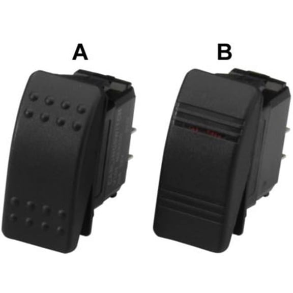 Sea-Dog Line 420219 Double Pole Double Throw 7 Blade Terminal 12V 20 Amp Mom, On/Off/Mom, On Illuminating Contura Rocker Switch