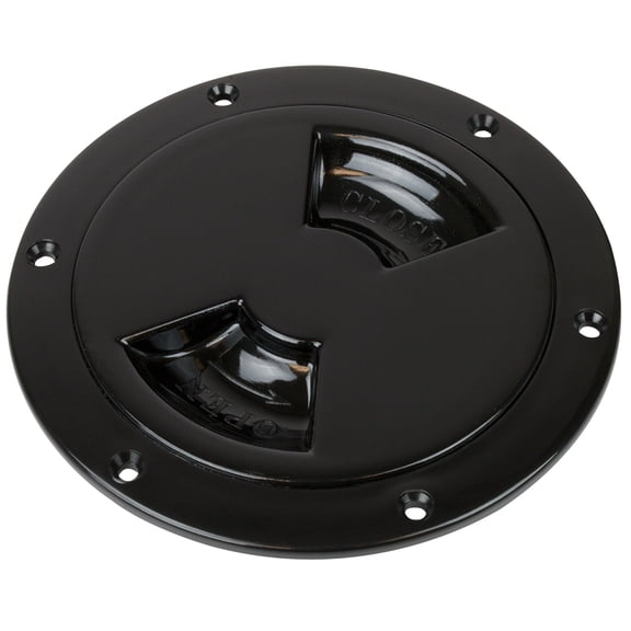 Sea-Dog Line ABS Smooth Black Quarter Turn Deck Plate, 17"
