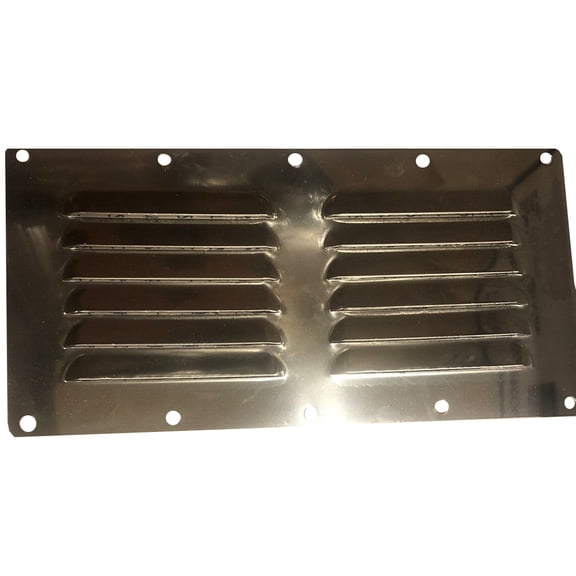 Sea-Dog Line Stainless Steel Solid Louvered Vent, 12"