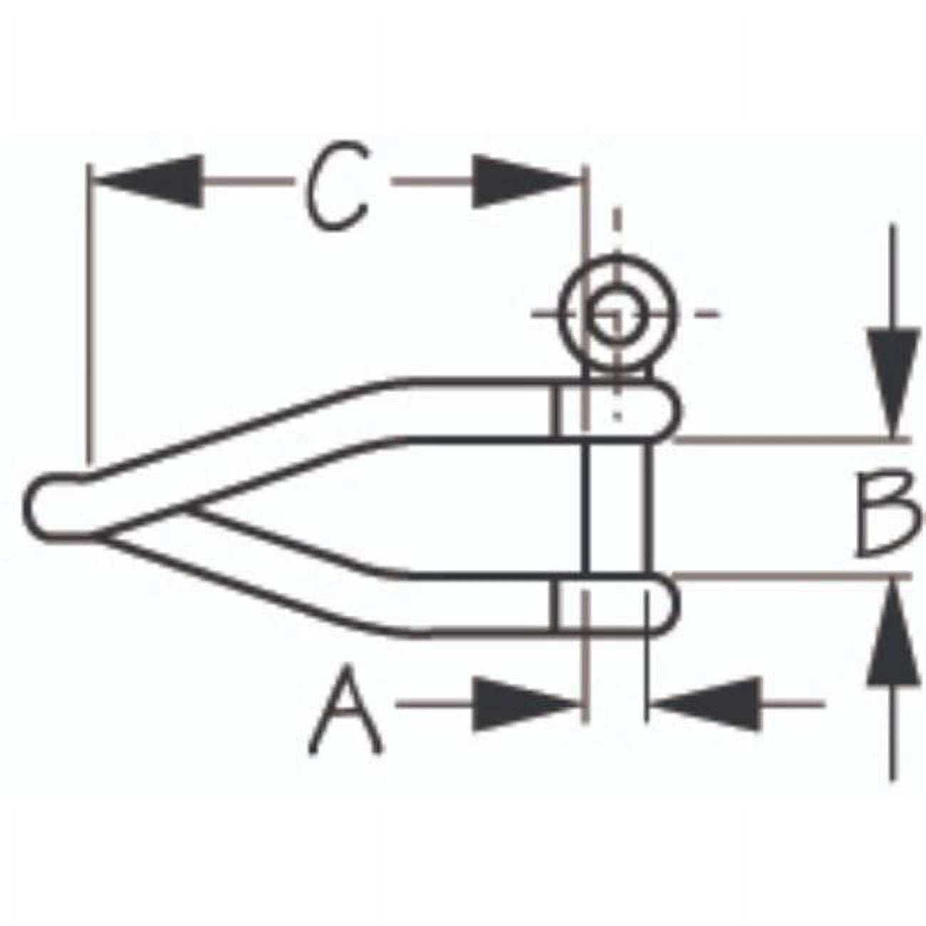 Sea Dog Marine 3-147404-1 0.18 in. 316 Stainless Steel Twisted Shackle