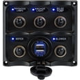 thumbnail image 1 of Sea-Dog Water Resistant Toggle Switch Panel w/USB Power Socket - 5... [424617-1], 1 of 2