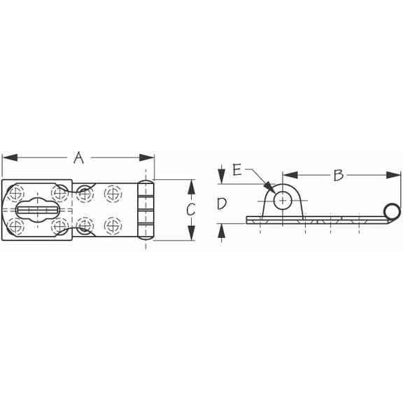 Sea Dog Marine Stainless Steel Hasp 3-11/16" (221124-1)