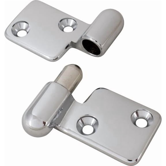 Sea Dog Take-Apart Hinge, Right Side, 3-7/8" x 2", Chrome-Plated, Pair