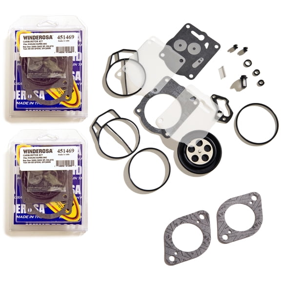 Sea Doo 947 951 GSX GTX XP RX LRV Twin Carb Rebuild Kit With Base Gaskets