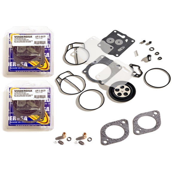 Sea Doo 947 951 GTX GSX XP Twin Carb Rebuild Kit With Needle Seat & Base Gaskets