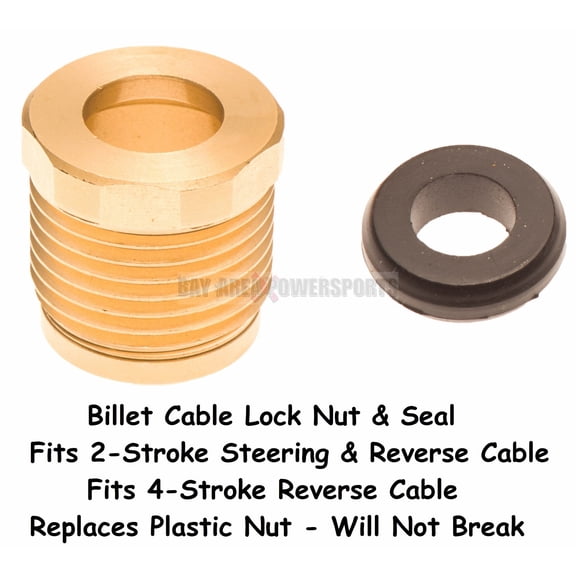 Sea Doo Billet Cable Lock Nut & Seal 4-Tec Reverse Cable 277001729 211100009