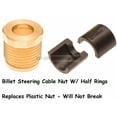 thumbnail image 1 of Sea Doo Billet Steering Cable Lock Nut & Half Rings GTX GTI GTS RXP RXT XP RX, 1 of 3