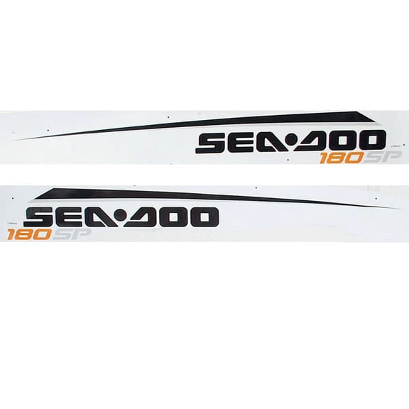 Sea Doo Boat Decal Set 219904203 | 180 SP Black Orange Silver (2PC)