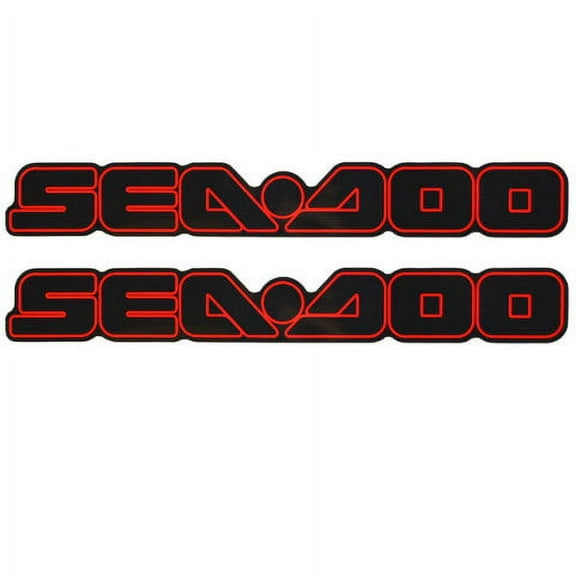 Sea Doo Boat Logo Decal | Red Black Stickers (Pair)