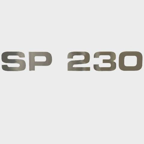 Sea-Doo Boat Raised Decal 162399-01 | SP 230 Silver 11 1/2 x 1 5/8 Inch