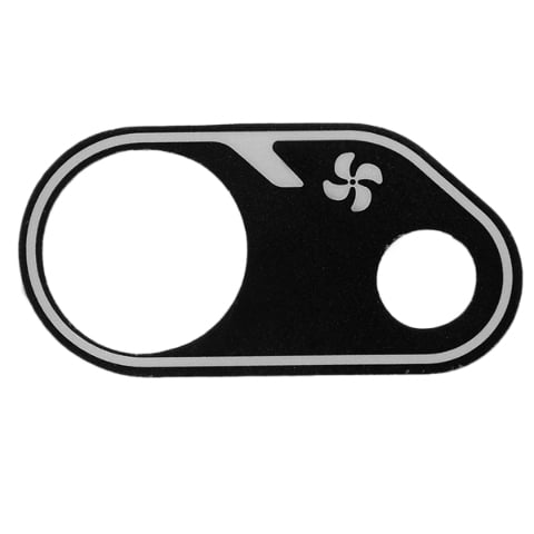 Sea Doo Boat Switch Panel Decal | Black / Gray Blower Fan Key Sticker